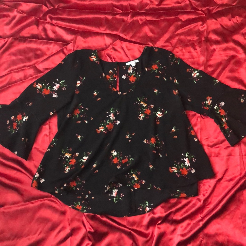Floral Quarter Sleeve Blouse
